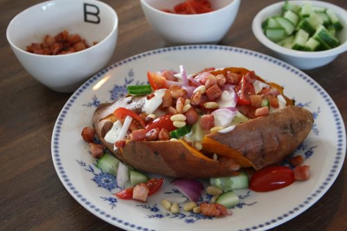 Gepofte aardappel