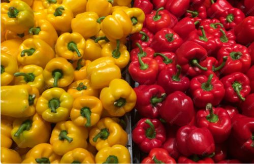 rode en gele paprika